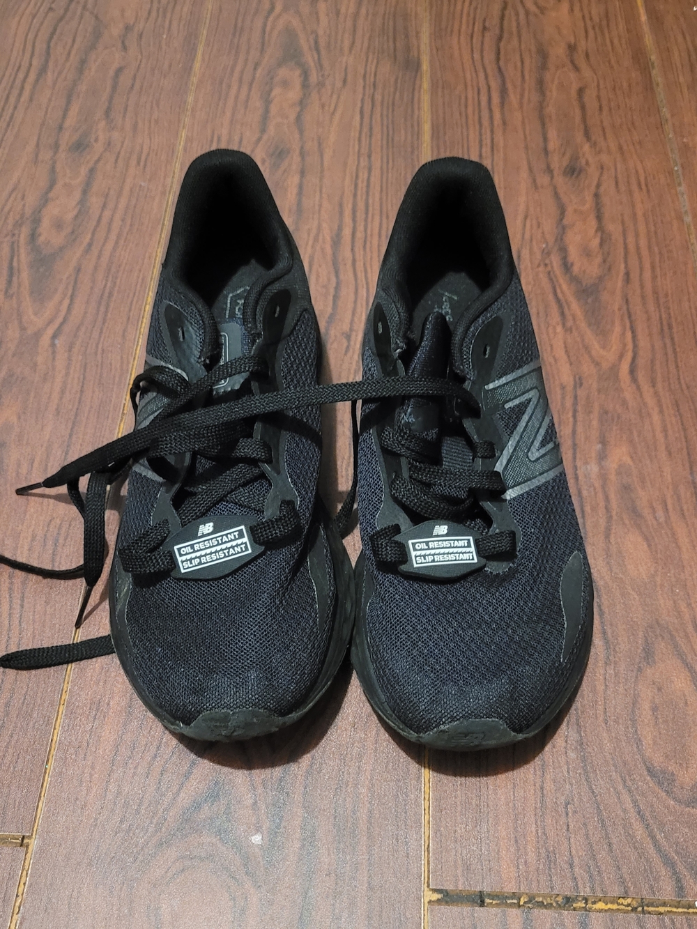 New Balance Black Slip-Resistant Athletic Sneakers